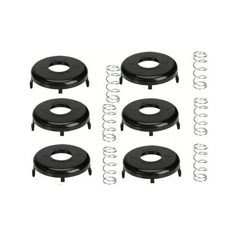 Lot de 6 cache-bobines de débroussailleuse, cache-bobine pour Toro 88175&73-8200&73-8220, Ressort et capuchon (1/5)
