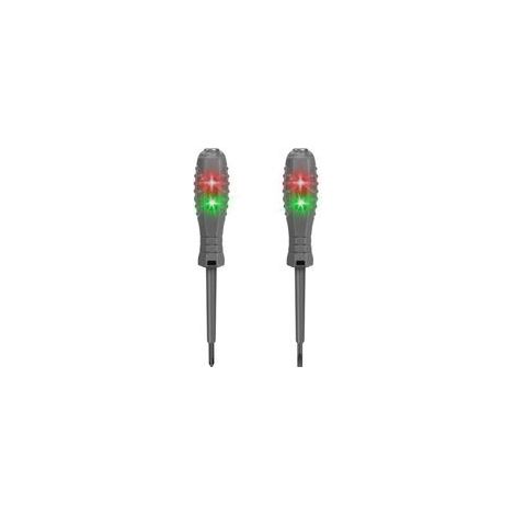 Tournevis Testeur de Tension 2 en 1 Détecteur d'Électricité Bicolore, Testeur Magnétique Fort à Couple, Pour Sécurité Électrique