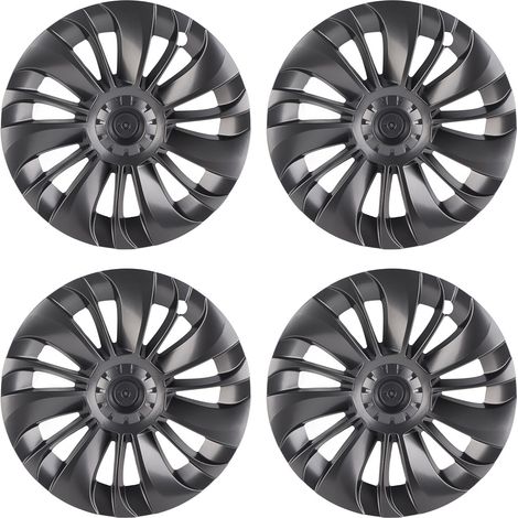 de 4 enjoliveurs de roue gris pour Tesla Model Y 2021 2023