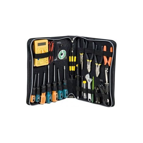 Trousse à outils avec multimètre digital