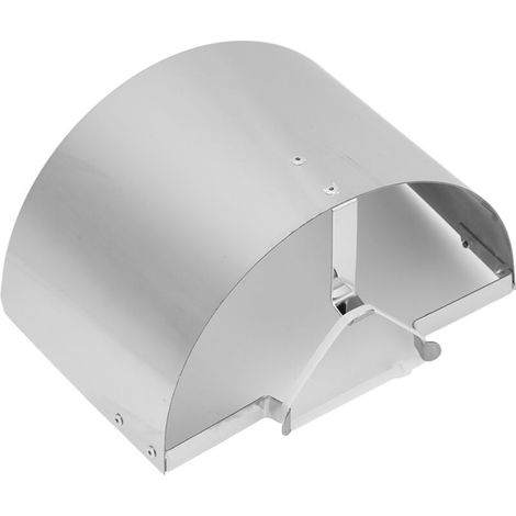 Tapa de filtro de admisión de aire para coche de 2,5 a 3,5 pulgadas, tapa de filtro de admisión de aire con escudo térmico de acero inoxidable, accesorio para automóvil (plata). (1/5)