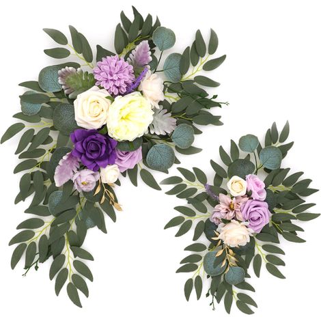 Fleur de Fascia de Fleur D'arche de Fleur de Simulation, Arches de Mariage pour la Fête de Cérémonie et la Décoration de Mariage de Toile de Fond de Réception (B) (1/5)