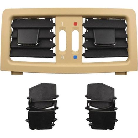 Grille de ventilation arrière pour climatisation, garniture de conduit d'aération pour BMW Série 5 E60/E61, beige (1/5)
