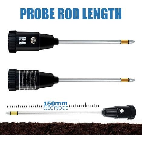 Portable Soil Moisture Meter, pH Tester, Garden and Agricultural Planting Detector, Testing Tool, Portable Detection Device, High Accuracy (1/5)