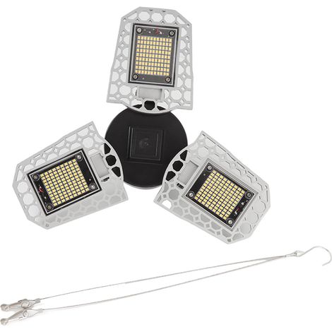 Lampe de croissance LED 297 LED pliable à trois volets pour plantes d'intérieur, idéale pour les plantes succulentes en serre, 100-277 V