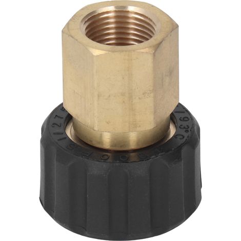 Adaptateur pour nettoyeur haute pression, raccord de tuyau, 5000 PSI, pièces de rechange, accessoires, filetage femelle G3/8 vers femelle M22, 14 mm (1/5)