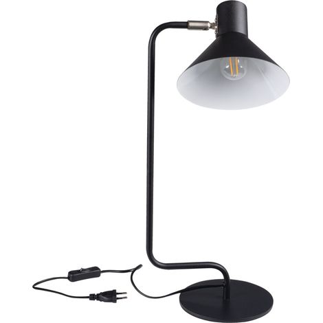 Lampe de table noire allongée NEDIA E14 10W Kanlux (1/5)