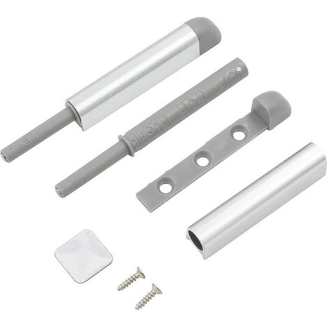 2 Pièces Aimant Poussoir Porte Argenté Placard Loquet Magnetique Loquets à Poussoir Magnétiques Poussoir Placard Fermeture Magnétiques pour Armoire (1/5)