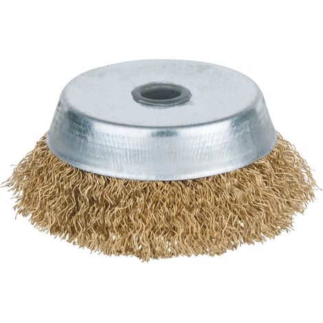 KS Tools BRONZEplus Topfbürste, Zinnbronzedraht, gewellt, Ø 85 mm (1/3)