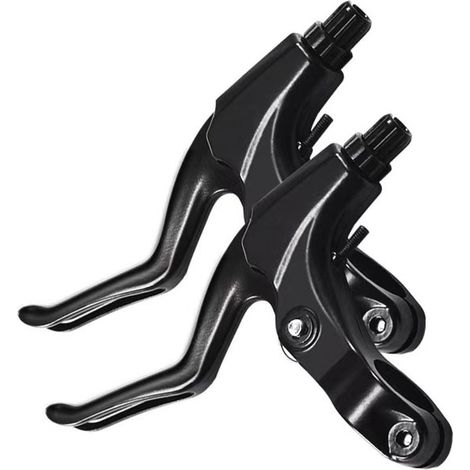 Manetas de freno de aleación de aluminio para bicicleta - Bicicleta de montaña y de carretera - Manillar de 22,2 mm - Negro (1/5)