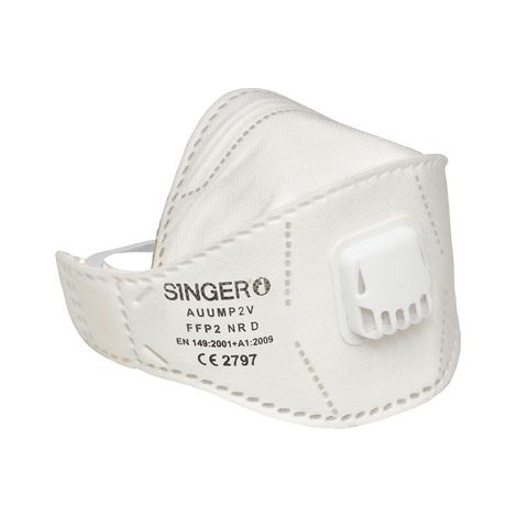 Demi-masque pliable FFP2 NR D Lot de 20 pièces - SINGER - AUUMP2V