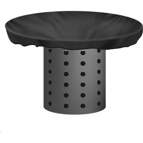 Housse de barbecue - Housse de BBQ- Diamètre 100 cm - Housse de brasero imperméable pour usage extérieur - Oxford 420D - pour foyers extérieurs - Zwart (1/5)