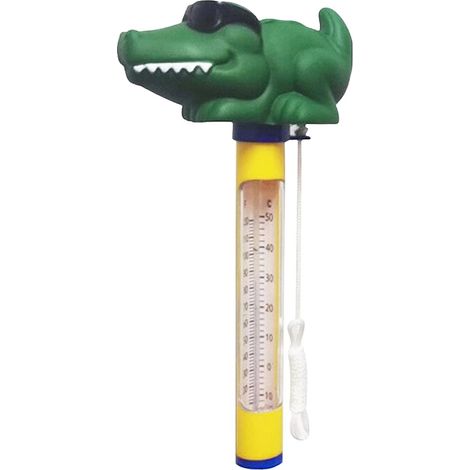 Schwimmendes Poolthermometer, Wassertemperaturmesser, Cartoon-Tierform mit Trageband, für Außen- und Innenschwimmbäder, Spas, Whirlpools und Fischteiche (1/5)