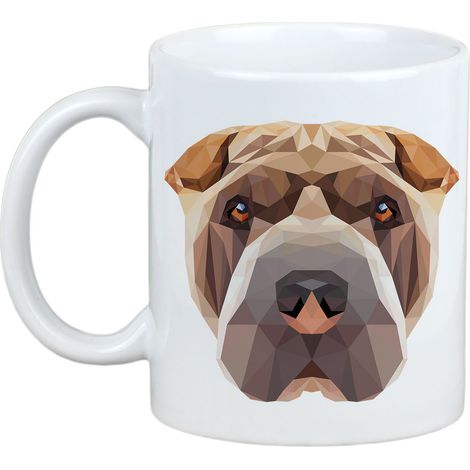 Shar Pei - taza con una foto y la inscripción perro geométrico Art-Dog (1/5)