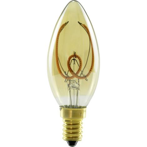 Segula 50631 LED E14 forme de flamme 3.2 W = 17 W blanc chaud (Ø x L) 35 mm x 100 mm 1 pc(s) S535142