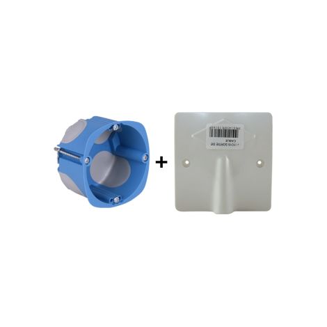 SIB - LOT - Sortie de cu00e2ble 16/20A avec bou00eete d'encastrement BBC - Ru00e9f : P11016+P36840 (1/4)