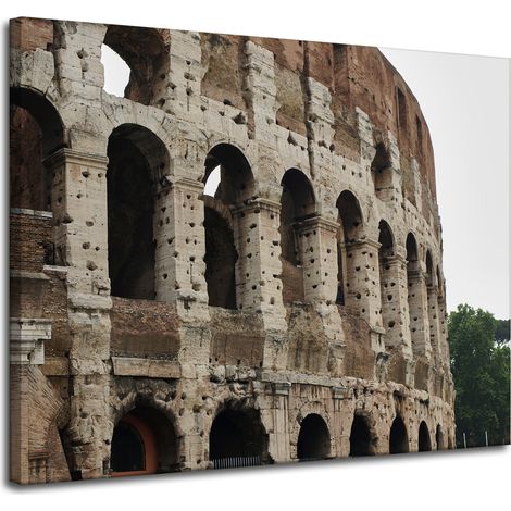 Quadro su tela Architettura Colosseo Roma 100x80 Italia Antichità Uccello (1/4)