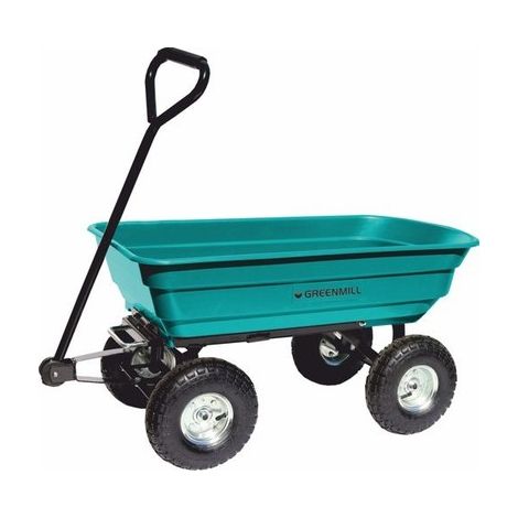 Greenmill  GR9380 - de brouette de jardin (75 L, avecfonction basculante, roues de 10 pouces)