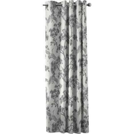 Tenda filtrante, Orientale, cotone grigio l.140 x H.280 cm SANS MARQUE