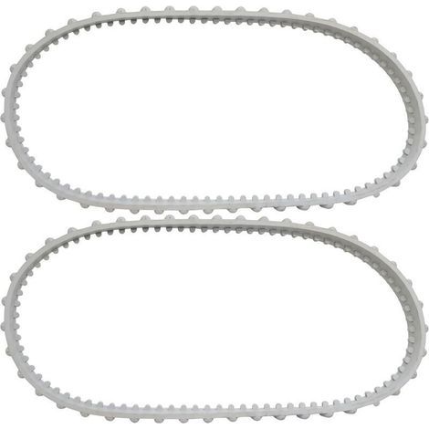 Lot de 2 courroies RCX23002 Aquavac Tiger Shark pour nettoyeur de piscine Hayward Aquavac Tiger Shark et ShakVac (longueur du rail 75 cm)- (1/4)