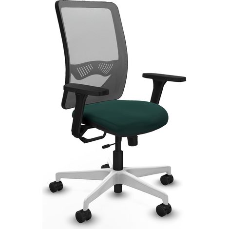 Sedia da ufficio piqueras y crespo Zulema grigio similpelle telaio bianco (1/2)