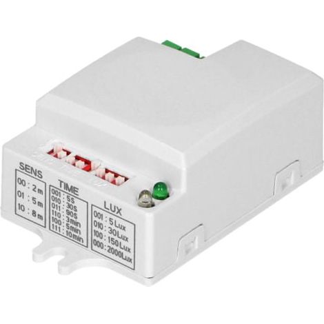Détecteur de mouvement avec DIP Switch IP20 - SILUMEN (1/2)