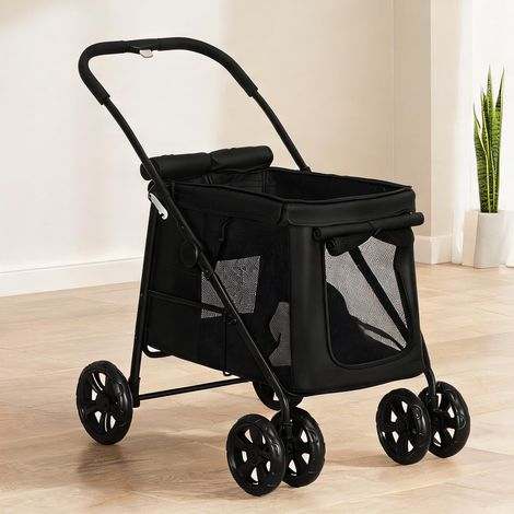 Caisse de transport pour animaux coloris noir 102 x 62 x 105 cm (1/5)