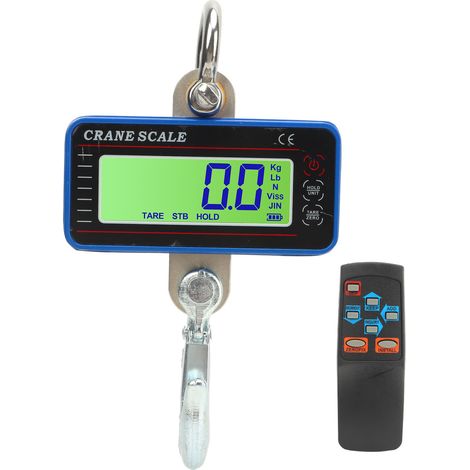 Pèse-personne numérique à affichage LCD avec télécommande, 500 kg, outil de pesage pour entrepôt et bagages (1/5)