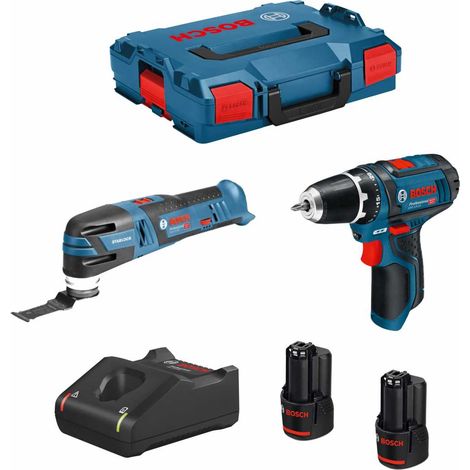 BOSCH Kit 12V B12GSRGOP2bat3a-40 (GSR 12V-15 + GOP 12V-28 + 2 x 3,0 Ah + GAL12V-40 + L-Boxx 102) (1/5)