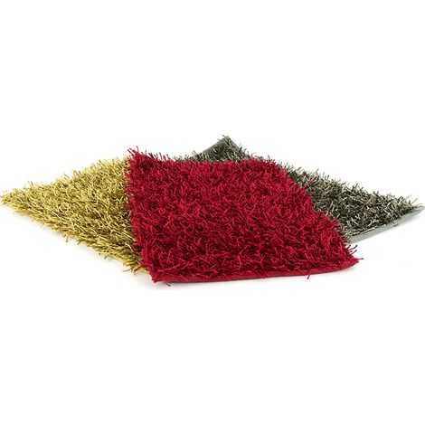 Tappeto Da Cucina E Da Salotto Modello Shaggy, misura200x200cmcoloreArancio (1/2)