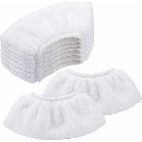 Paños de microfibra para Kärcher, accesorio de paños con boquilla manual para limpiadores a vapor SC1/SC2/SC3/SC4/SC5/SV7, paquete de 8. (1/4)