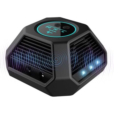 Ultrasons pour Rats, répulsif à ultrasons Souris, Souris et Rats 360 ° avec lumière LED rongeurs parasit araignées Papillons Fourmis -