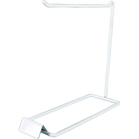 Soporte metálico para exhibir joyas y pendientes - Blanco