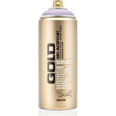 Bombe de peinture - Gold - Acrylique - White lilac - G4100 - 400ml - Montana Cans (1/2)