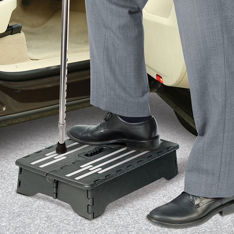 Klappbarer Tritthocker, tragbarer Hocker aus PP-Kunststoff, rutschfeste Hilfsleiter für Schwangere und Senioren (1/5)