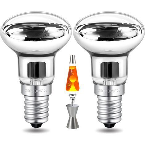 Lot de 2 Ampoule R39 E14 Dimmable 30W Blanc Chaud pour Lampe à Lave et Décor (1/5)