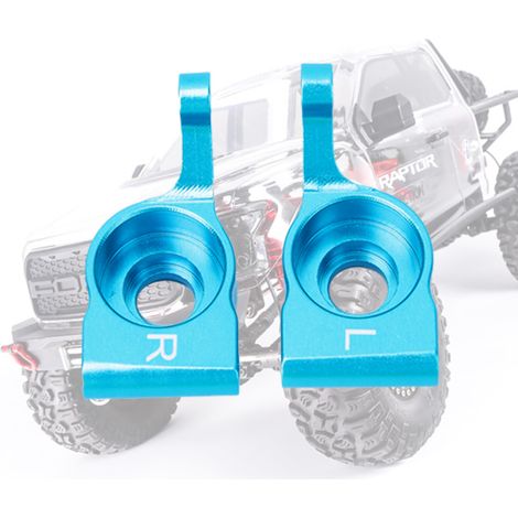 Support de moyeu d'essieu arrière en métal 1:14 pour pièces de mise à niveau de voiture télécommandée RC (bleu) (1/4)