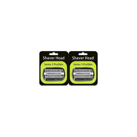 Têtes de rasoir de rechange 32B pour Braun Series 3, têtes de rasoir Braun S3 (2 pièces) (1/4)