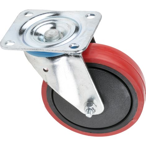 Roulettes industrielles Pivotante RS PRO, Diam 125mm, 130kg ( Prix pour 1 ) (1/2)