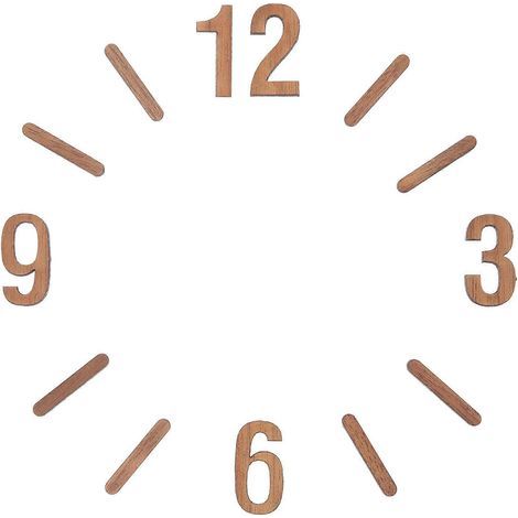 DIY-Wanduhr-Zahlenset, Ersatzzahlenset für Uhren – 2,50 x 2,40 x 0,30 cm (1/3)