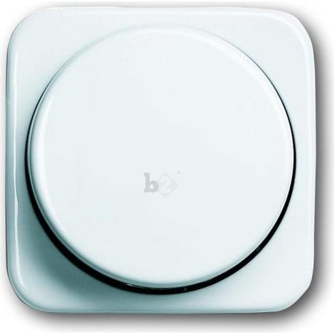Busch Jaeger Reflex SI Dimmer-Abdeckung 2115-214 alpinweiss Zentralscheibe mit Drehknopf und Glimmlampe