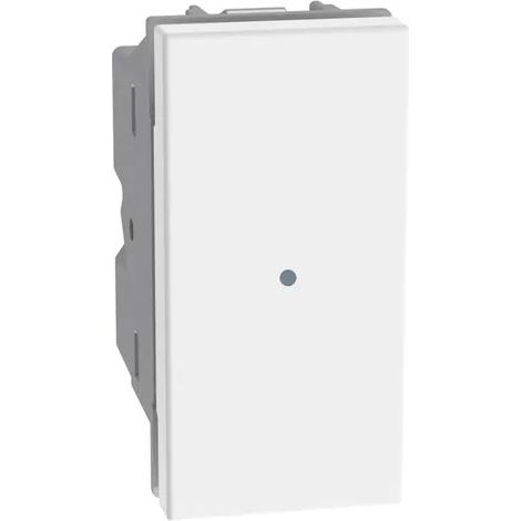 BTICINO JW4055 - MatixGO - Pulsante unipolare assiale Bianco NO 10A
