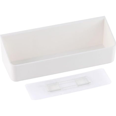 Étagère murale blanche de rangement pour salle de bain et cuisine avec (1/5)