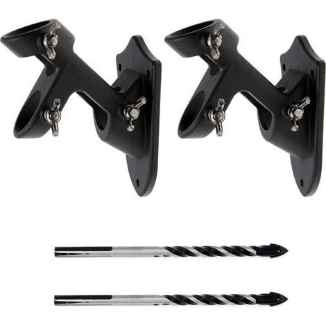 FENOPLASTICA2 Supports mât drapeau aluminium 2 positions, antirouille, diam. int. 1\ (1/4)