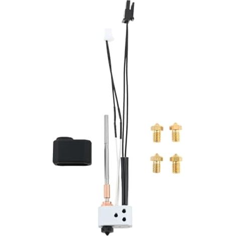 Hotend Kit de tête d'impression pour Prusa I3 MK4/XL, 24 V, 40 W, avec thermistance, cartouche chauffante, bloc chauffant, buse 0,2/0,4/0,6 mm et couvercle en silicone (1/4)