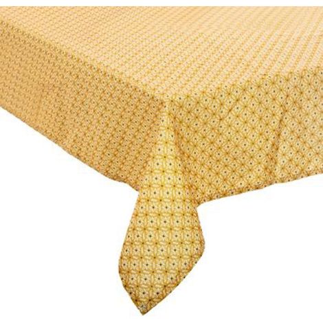 Nappe Antitache à Motifs "Paty" 140x240cm Jaune (1/3)