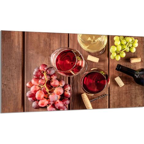 protège-plaque de cuisson en verre 90x52 Vin (1/5)