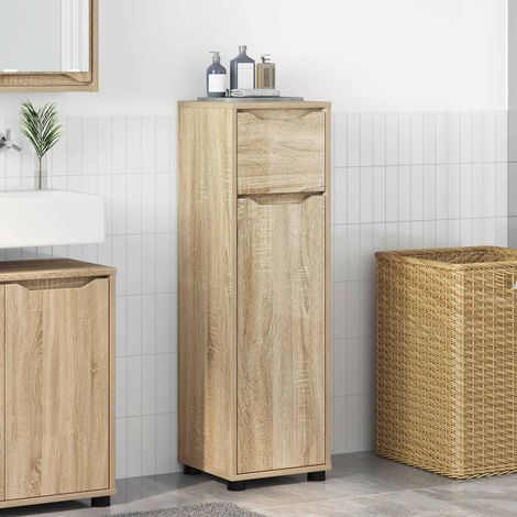 vidaXL Cabinet de salle de bain Chêne Sonoma 30,5 x 30 x 101 cm (1/5)