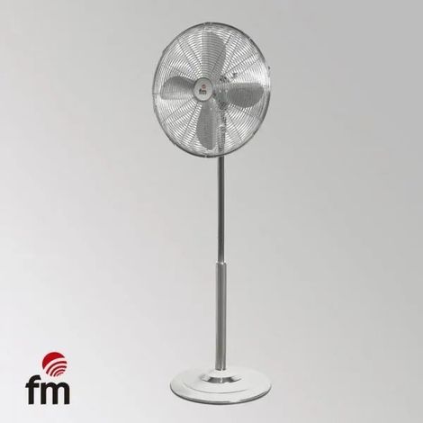 Ventilador de Pie FM PM140 40cm 50W Cromado Oscilante Regulable (1/2)