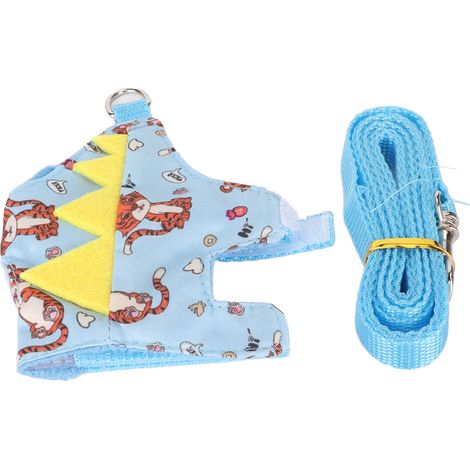 Harnais pour furet, laisse réglable, doux et confortable, gilet cochon d'inde mignon avec anneau en D pour petits animaux, petit tigre (1/5)